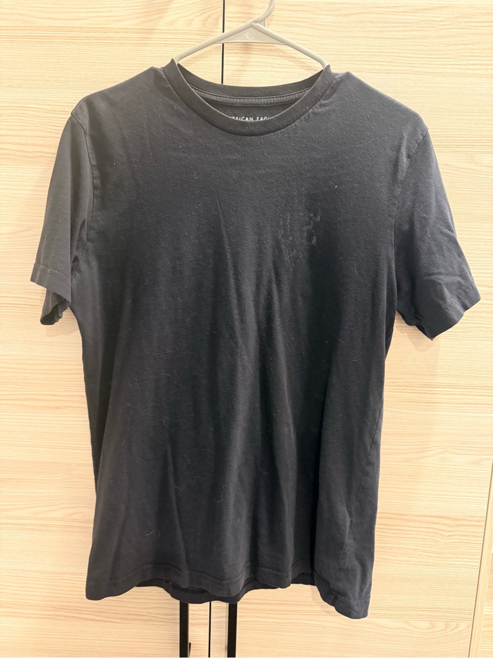 American Eagle Outfitters Black Crew Neck Short Sleeve Tee